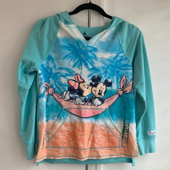 Disney Other - Disney Parks Minnie Mouse Mickey Mouse Palm Tree Hoodie Size L